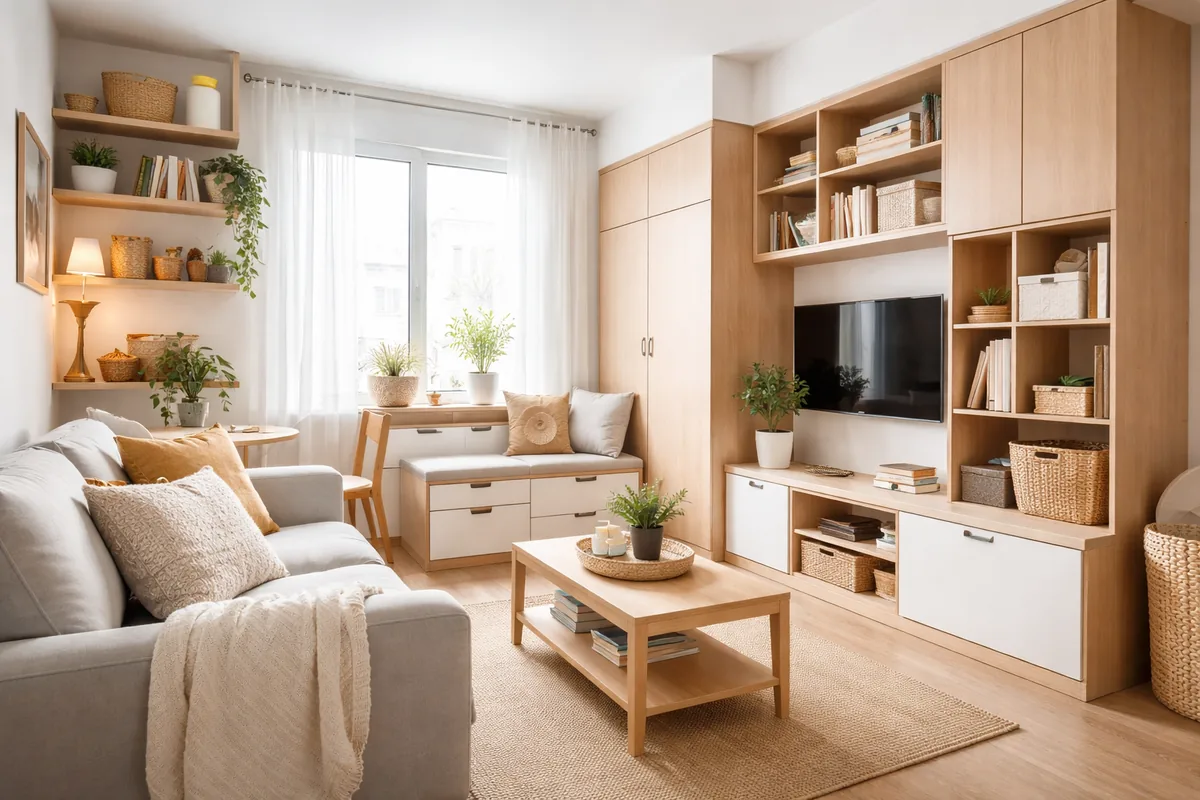 Comment aménager un petit espace de vie pour optimiser le rangement
