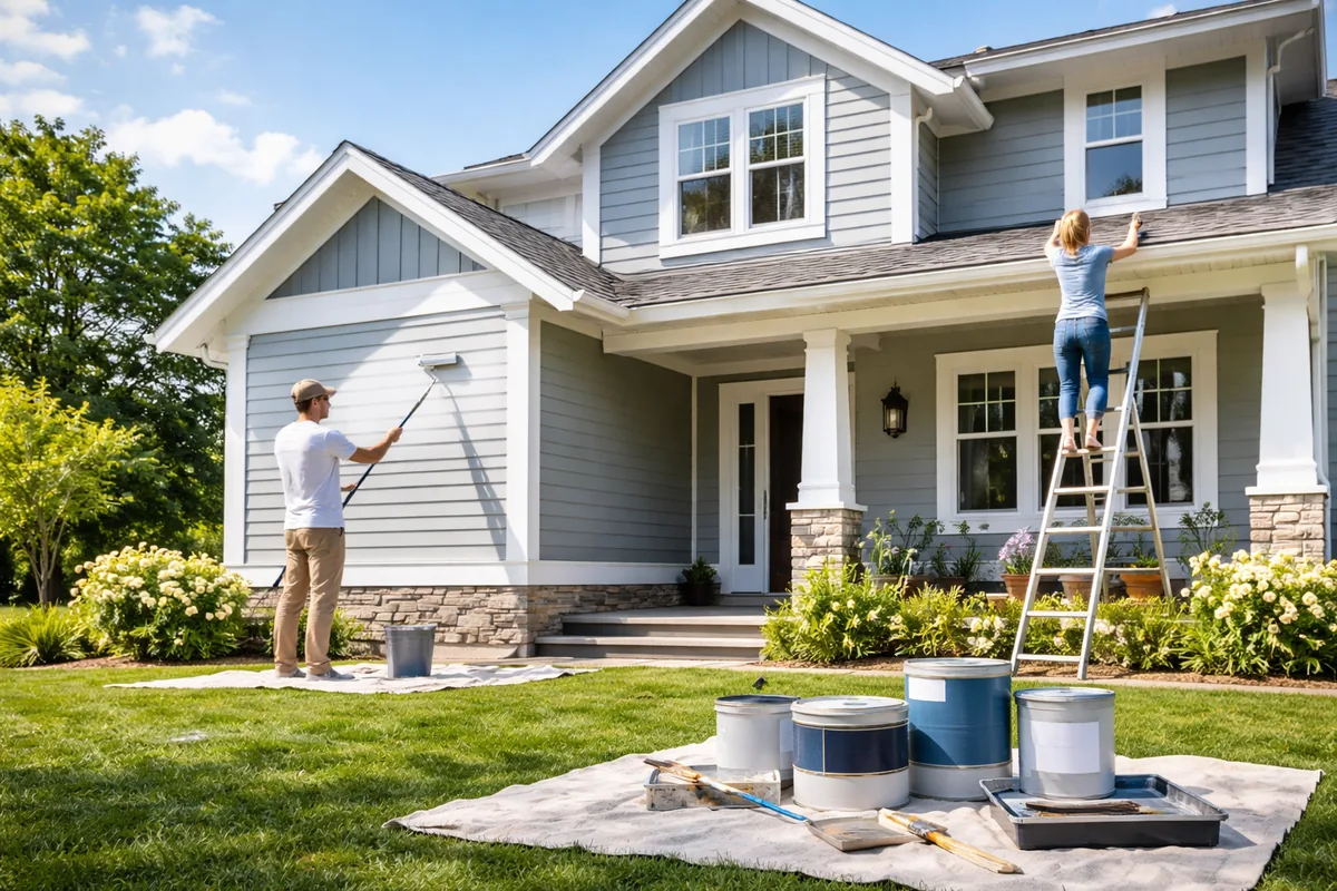 Quel type de peinture utiliser pour l'extérieur de sa maison